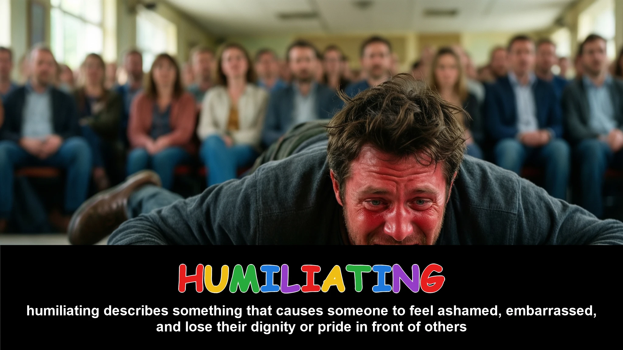 English Illustration for humiliating